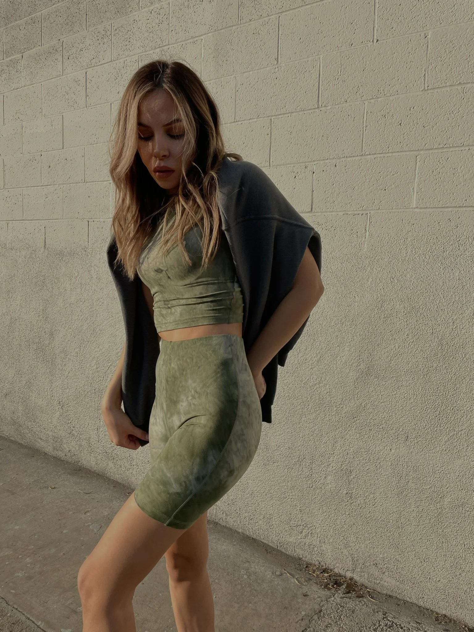 JADE CLARITY BIKER SHORTS — LOOPÉ